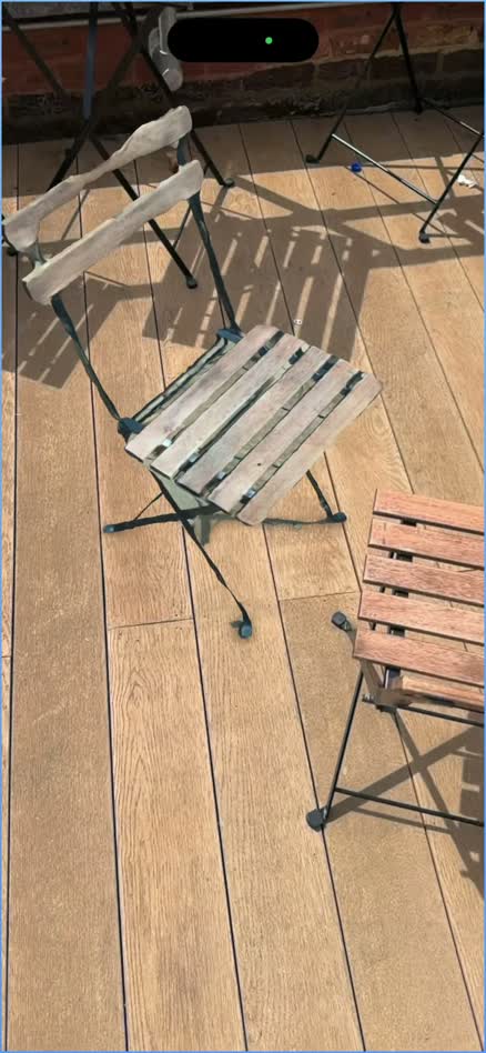 A captured chair model shown in the RUUM augmented-reality prototype