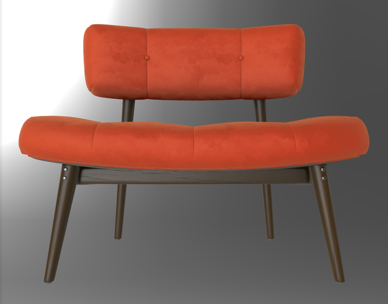 An example upholstered chair used to illustrate the scan-to-room process